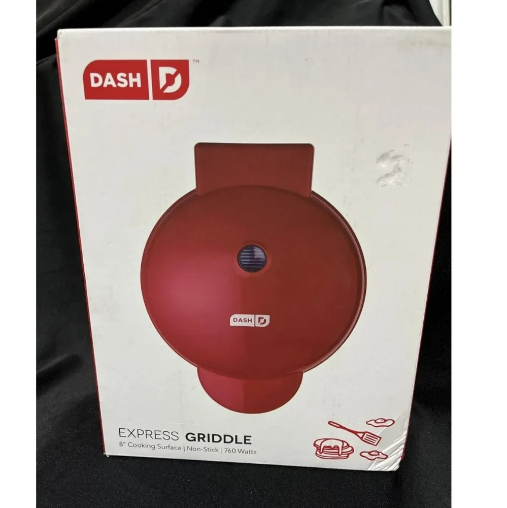 NIB DASH Express Electric Round Griddle Quesadillas,Pancakes Eggs, Bacon Burgers